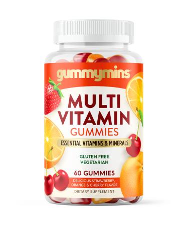Gummymins Multivitamin Gummies (Adult Formula) Premium Multi Vitamin Gummy for Women & Men Natural Colors & Natural Flavors Gluten Free Vegetarian Gummy Vitamins  It's What We Do