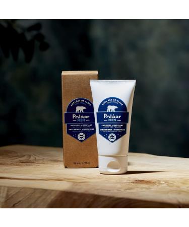 Pol ar Men Anti-Aging Glacial Cream - Matting Facial for Youthful Skin - 98% Natural & Vegan - 50ml - Buy Online on GoSupps.com