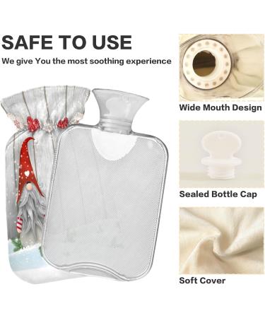 Dwarf Christmas Hot Water Bottle - 2L Warm & Cold Compress for Pain Relief & Bed Warmer - Buy Online on GoSupps.com