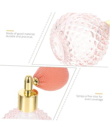 FRCOLOR Air Bag Spray Bottle Crystal Glass Travel Essential Oil Bottle Old Fashioned 6x6cm Pink - Buy Online on GoSupps.com