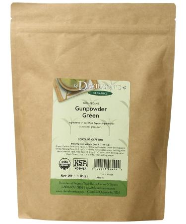 Davidson's Tea Bulk, Gunpowder Green, 1-Pound Bag