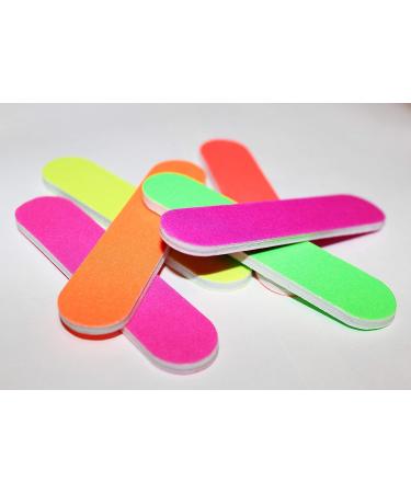 Neon Girly Mini Emery Board Nail Files - Colorful Set of 12 - Buy Online on GoSupps.com