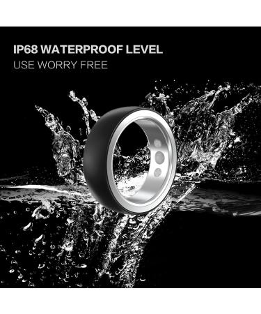 Smart Ring Health Fitness Tracker for Women & Men Continuously Records Sleep Quality Heart Rate Temperature Blood Oxygen and Pedometer Gift 10 Black - Buy Online on GoSupps.com