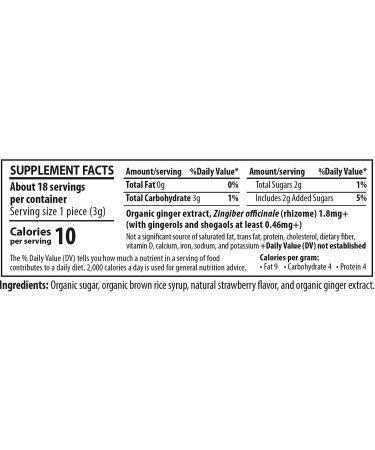 Organic Strawberry Ginger Tummydrops - 3 Tins (54 Drops) | Natural Digestive Relief - Buy Online on GoSupps.com