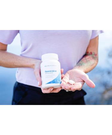 Split Science Canadian-Made 98% Premium Resveratrol | High Concentration 500mg per Capsule | High Bioavailability Cellular Support and Intracellular Antioxidant | 60 Vegan Capsules 1 - Buy Online on GoSupps.com
