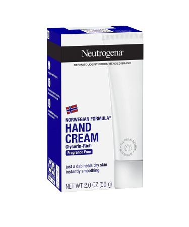 Neutrogena Hand Cream Fragrance Free 2 oz - Moisturizing Relief for Dry Hands - Buy Online on GoSupps.com
