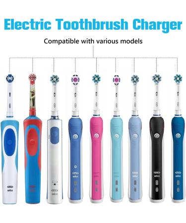 Beejoy USB Inductive Charging Base for Oral B Electric Toothbrush - Compatible with Braun Oral B Type 3757 - Waterproof Travel Charger - Buy Online on GoSupps.com