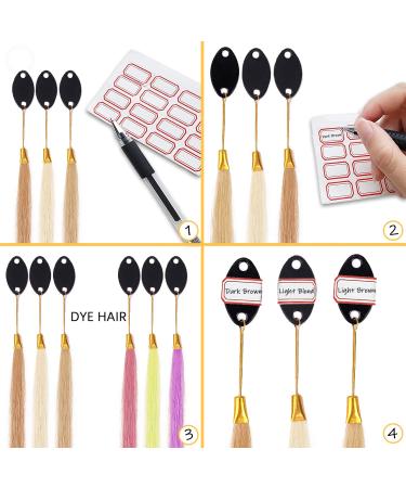 100% Human Hair Swatches Testing Color Rings for Salon - Lightest Blonde 30pcs/pack - Buy Online on GoSupps.com