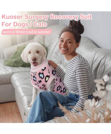 Kuoser Post-Op Dog Body | Breathable Recovery Suit for Dogs & Cats | Anti-Lick XXL Dark Pink | Ideal After Surgery & Castration - Buy Online on GoSupps.com