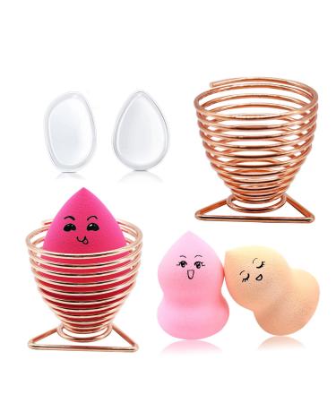 Buy Makeup Blender Sponge Holder 2 Pack - Gold Alloy Stand for Drying | International Shipping Available - Buy Online on GoSupps.com
