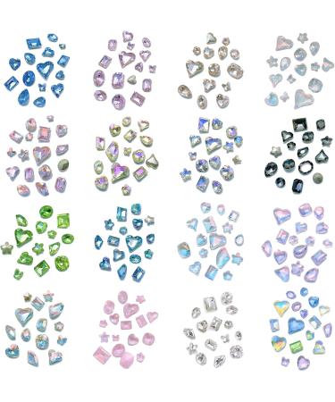 30Pieces Pointed Bottom Nail Rhinestones for Nails Art Decorations Crystal Glass Stone Manicure Nail Decoration Part Nail Decoration Stones Decorative Nail Jewels Nail Art Supplies - Buy Online on GoSupps.com