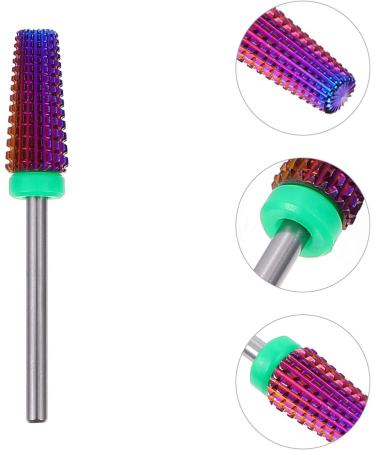 Lurrose 1pc nail polisher nail drill tool Nail Grinding Head acrylic nail drill bits nail implements Electric Nail Drill Head nail painting tools steel nail drill bit earphone alloy purple - Buy Online on GoSupps.com