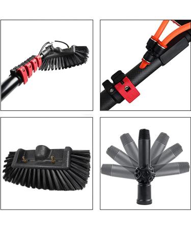 Window Cleaning Rod PV Panel Cleaning Extendable Cleaner Roof Cleaning Tool for Cleaner Roof PV Panel Cleaning 30cm Brush Head 8m Rod 6M/20FT - Buy Online on GoSupps.com
