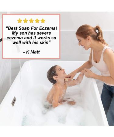 Unscented Goat Milk Oatmeal Soap Bar (3 Pack) for Eczema & Sensitive Skin - Colloidal Oatmeal & Honey, 4-4.5 oz Bars - Buy Online on GoSupps.com