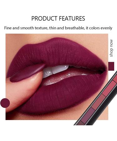  Hikaka Classic 5-in-1 matte lipstick non-marking waterproof long-lasting smooth soft to wear full color coverage non-sticky glossy moisturizing for women (B) - Buy Online on GoSupps.com