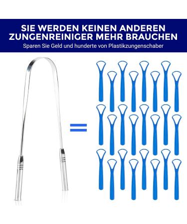 Oravix Stainless Steel Tongue Cleaner Two-Pack | Fresh Breath & Oral Health for All Ages - Buy Online on GoSupps.com