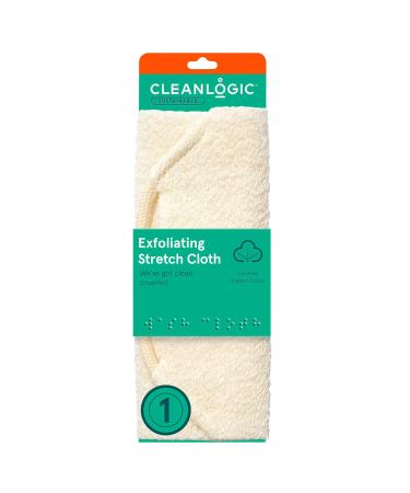 Cleanlogic Exfoliating Stretch Bath & Shower Wash Cloth