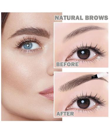 Eyebrow Pencil Microblading Pen | Waterproof Long-Lasting Dark Grey Eyebrow Makeup - Buy Online on GoSupps.com