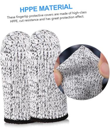 6 Pair Reusable Finger Cots - Protective Sewing Finger Sleeves for Men & Women - High Strength Polyethylene Thumb Covers - Buy Online on GoSupps.com
