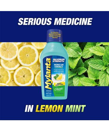 Mylanta Maximum Strength Antacid and Gas Relief - Classic Flavor 12oz - Buy Online on GoSupps.com
