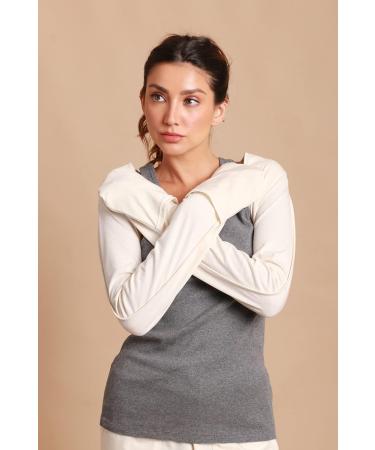 Shop Allergy-Free Organic Cotton Bolero Shrug for Eczema & Psoriasis - XX-Large Natural | Cottonique - Buy Online on GoSupps.com