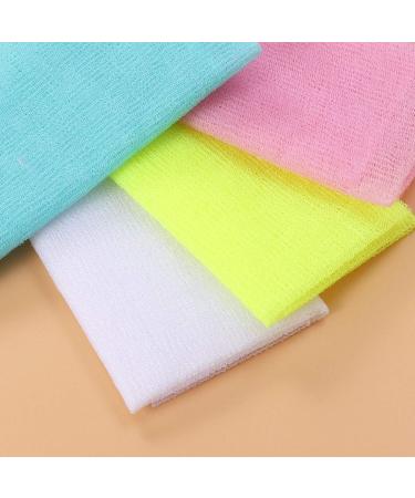 Lurrose 4pcs Long Nylon Exfoliating Bath Towel | Magic Shower Body Wash Cloth - 35 Inch | International Shipping Available - Buy Online on GoSupps.com