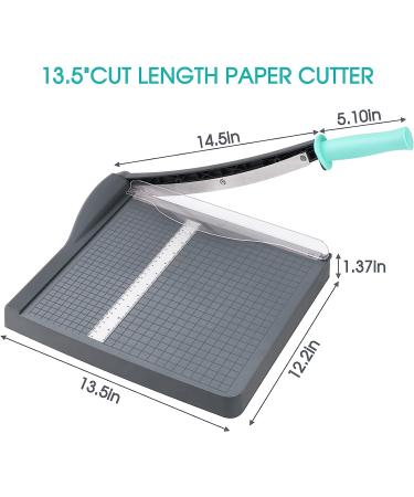 Paper Cutter  Paper Trimmer with Safety Guard  12" Cut Length Paper Slicer with 16 Sheet Capacity Paper Cutting Board Guillotine Paper Cutters and Trimmers for Cardstock Cardboard Vinyl - Buy Online on GoSupps.com