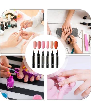  G n rique Manicure Kit: Gel Nail Paint Pens Markers 6 Vibrant Shades High-Quality Materials Semi-Permanent Polish Ideal for Home Care Practical Beauty Gift - Buy Online on GoSupps.com