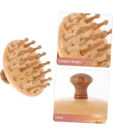 Healvian 3ST Massage Comb - Portable Wooden Shampoo Brush for Professional Hair Care | Comfortable Hand Massage Hairbrush - Buy Online on GoSupps.com