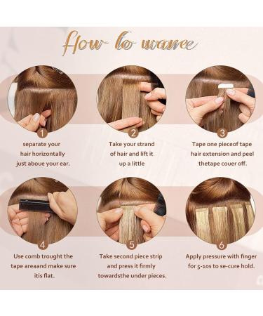 18 Tape in Remy Human Hair Extensions - Natural Black Brazilian Virgin Hair - 50g/pack - 20pcs - Seamless Skin Weft - 1B - Buy Online on GoSupps.com