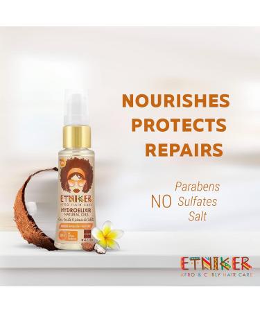ETNIKER Afro-Textured Hair Define Kit - Gel Hydroelixir & Styling Cream for Curly & Wavy Hair | Nourish & Control with Coconut Shea Butter Monoi Oil | Alcohol Paraben & Sulfate Free | 3 Piece Set - Buy Online on GoSupps.com