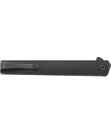 CRKT CEO Blackout EDC Folding Pocket Knife | Liner Lock, Glass Reinforced Nylon Handle | Deep Carry Clip - Buy Online on GoSupps.com