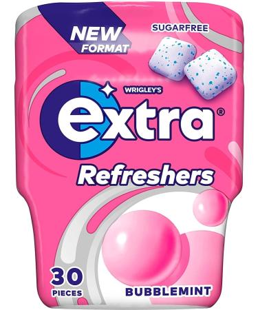 Wrigleys Extra Refreshers Bubblemint Chewing Gum 67G Helps keep Teeth Clean And Mouth Fresh (12) - Buy Online on GoSupps.com
