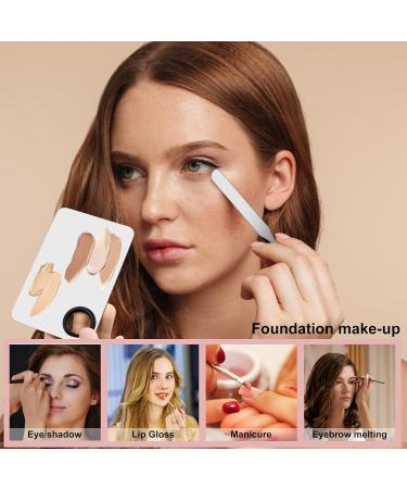 6 Pack Makeup Spatula Korean Foundation Spatula Picasso Makeup Spatula Korean Makeup Mixing Palette with Black Triangle Powder Puff black&stainless steel - Buy Online on GoSupps.com