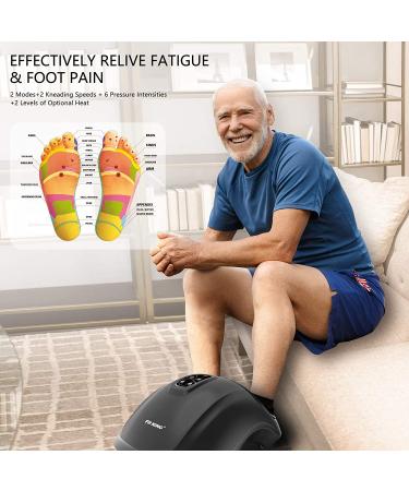 FIT KING Foot Massager FT-001FR - Remote Control, Deep Kneading Shiatsu Massage, Heat Therapy for Plantar Fasciitis & Fatigued Muscles - Buy Online on GoSupps.com