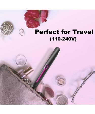 Youuish Mini Hair Straightener - 0.7 Inch Small Flat Iron for Short Hair, Bangs, and Travel - Dual Voltage, Purple - Buy Online on GoSupps.com