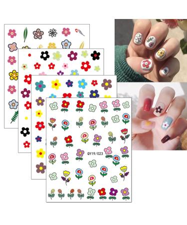 JMEOWIO 16 Sheets Cute Nail Stickers for Kids - Self-Adhesive Fruit & Flower Nail Art Decals | Nail Design Accessories - Buy Online on GoSupps.com