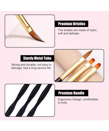 Hanyousheng Nail Brush Set - 8 Piece Set for Nail Art | Fine Gel & Liner Brushes for Salon & Home Use - Buy Online on GoSupps.com