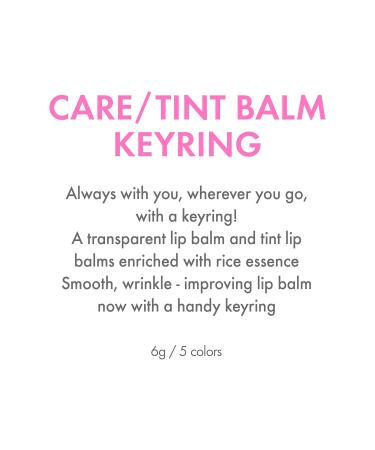 Amuse SEOUL Care Tint Lip Balm Keyring (01 Rice) | Hydrating Lip Balm + Keychain Rice Extract & Multi-Peptide Complex Clear Glossy Finish | 0.21 oz - Buy Online on GoSupps.com
