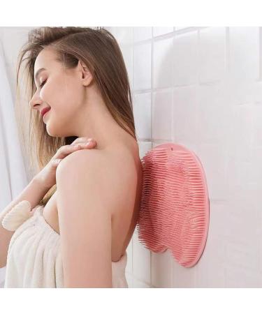 Giugio Non-Slip Silicone Massage Pad - Back Scrubber & Foot Brush with Suction Cup | Exfoliating Shower Massager (Green) - Clean Exfoliate & Massage - Buy Online on GoSupps.com