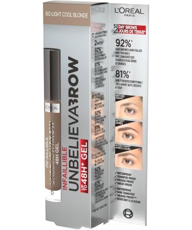 L'Or al Paris LOr al Paris Unbelievabrow longlasting waterproof eyebrow gel color 80 Light cool blonde 34 ml - Buy Online on GoSupps.com