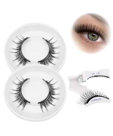 LFCFBH 2 Pair Reusable Magnetic Eyelashes with Applicator No Glue Needed Natural Look Magnetic Eyelashes Easy to Wear and Remove