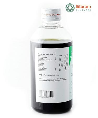 Sitaram Neelibringadi Coconut Ayurvedic Herbal Oil 200ml - Stops Hairfall, Promotes Hair Growth, Fights Dandruff - Buy Online on GoSupps.com