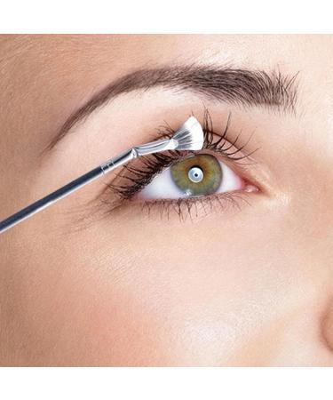 Angled Eyelash Brush 120 Degree Angled Eyelash Definer Fan Brush - Eyeliner Detail Brush Makeup Brush Lash Wand Brush Fan for Natural Lifted Effects and Enhance Lower Lashes R-b - Buy Online on GoSupps.com
