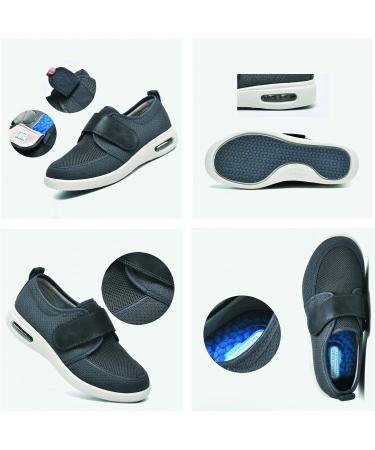 Diabetic Shoes for Women: Extra Wide Diabetic Slippers with Adjustable Closures - Breathable Mesh Walking Shoes for Edema - Size 6.5 - Buy Online on GoSupps.com