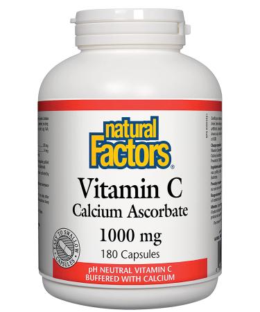 Natural Factors - Vitamin C 1000 mg Calcium Ascorbate 180 Caps