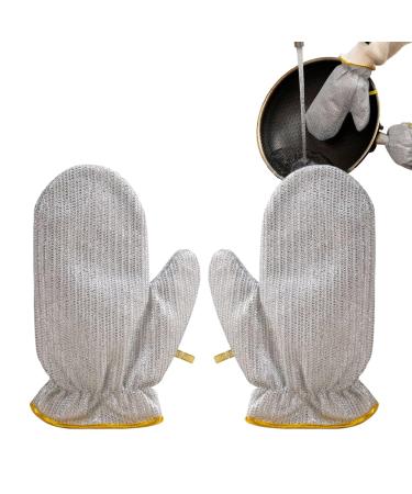 Dishwashing Gloves - Heat Insulation Waterproof Reusable Kitchen Gloves for Washing Dishes Dish Cleaning Gloves Household Cleaning Gloves Kitchen Gloves for Washing Dishes Caits