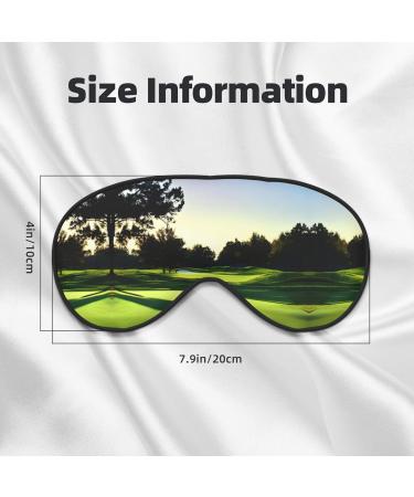 Golf Course Print Unisex Sleeping Eye Mask | Soft Comfortable Light-Blocking Sleep Mask - Buy Online on GoSupps.com