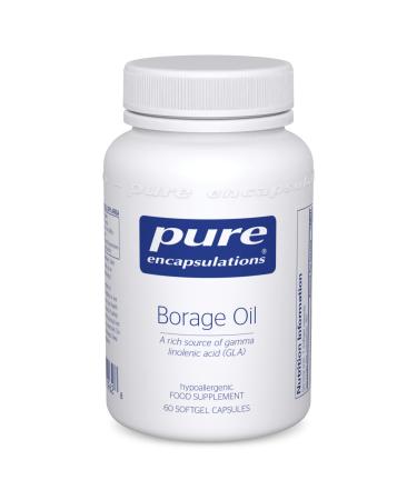 Pure Encapsulations - Borage Oil - 200mg GLA per Capsule - Rich Source of Gamma Linolenic Acid - 60 Softgel Capsules - Buy Online on GoSupps.com