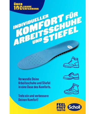Scholl Gel Activ Work Insoles for Men | Comfort & Support Size 40-43 - International Shipping Available - Buy Online on GoSupps.com